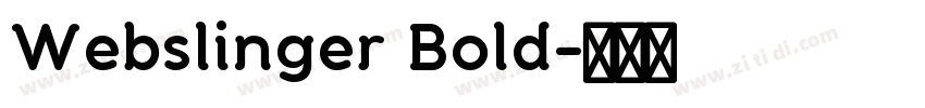 Webslinger Bold字体转换
